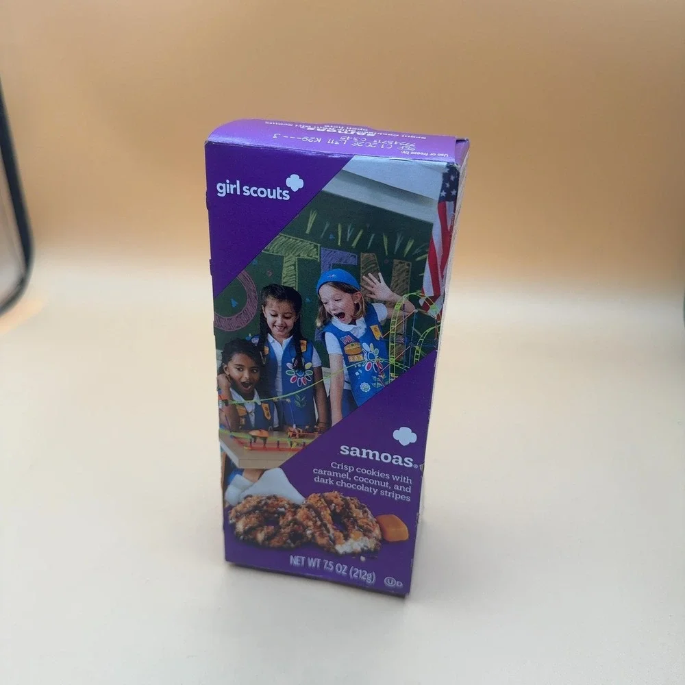 Girl Scouts Samoas Cookies Caramel Coconut Dark Chocolate 7.5 oz Box